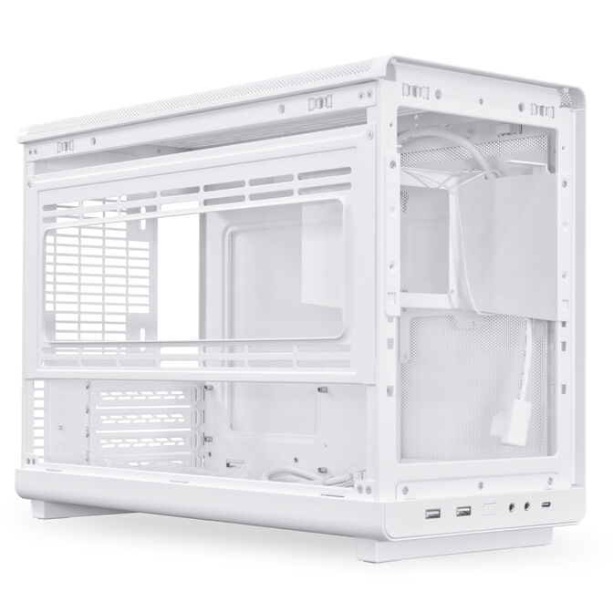 Caja Micro-ATX Lian Li x Dan Cases A3 Blanca Madera Vidrio Templado image number 3