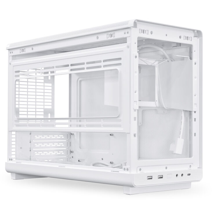 Caja Micro-ATX Lian Li x Dan Cases A3 Blanca Madera Vidrio Templado image number 3