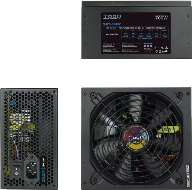 Fuente Alimentaci&oacute;n Tooq 700W PFC Activo image number 3