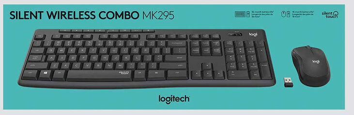 Teclado + Ratón Logitech MK295 Silent Wireless (PT) image number 2
