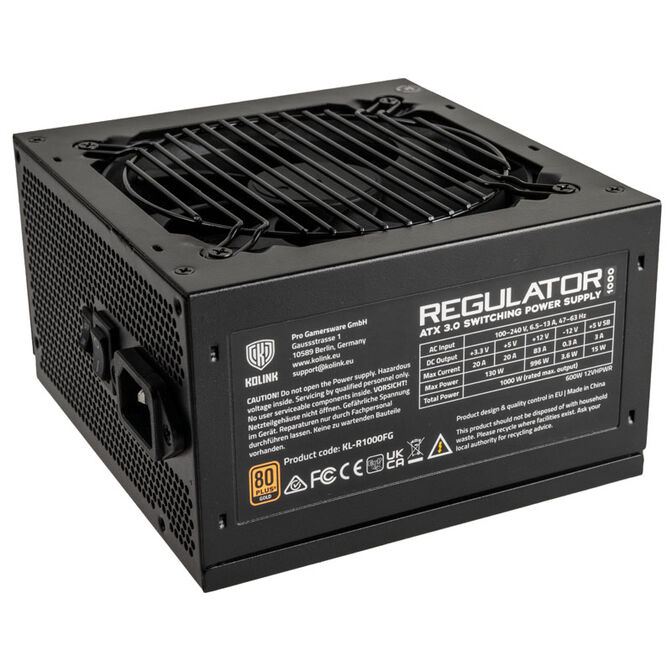 Fuente Kolink KL-R1000FG PSU. Gen5. Gold image number 0