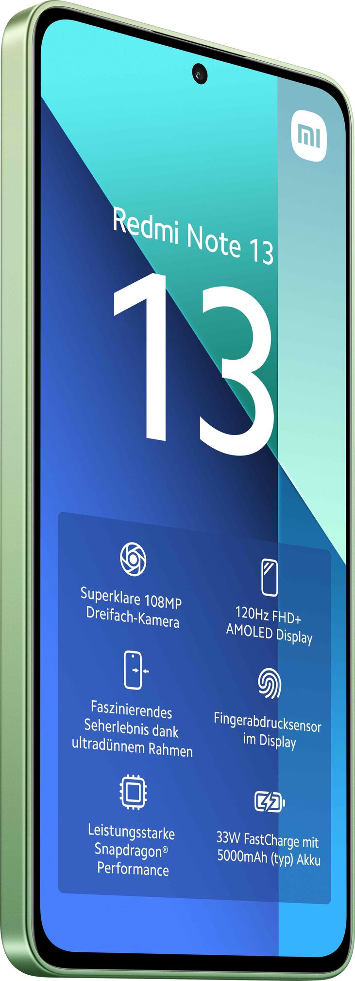 Smartphone Xiaomi Redmi Note 13 4G 6.67" 6GB/128GB Dual SIM Mint Green image number 3