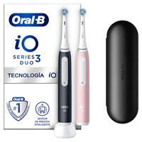 Cepillo de Dientes El&eacute;ctrico Oral-B iO Series 3N Duo Matt Black/Blush Pink con 2 Mangos