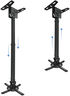 Soporte de Techo Tooq para Proyectores Tilt GiRat&oacute;nrio e Extens&iacute;vel Max.20kg Negro image number null