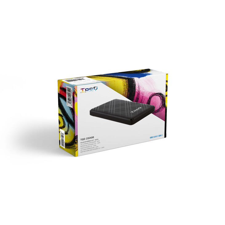 Tooq Caja SSD 2.5" SATA USB3.1 Gen 1 Negro image number 3