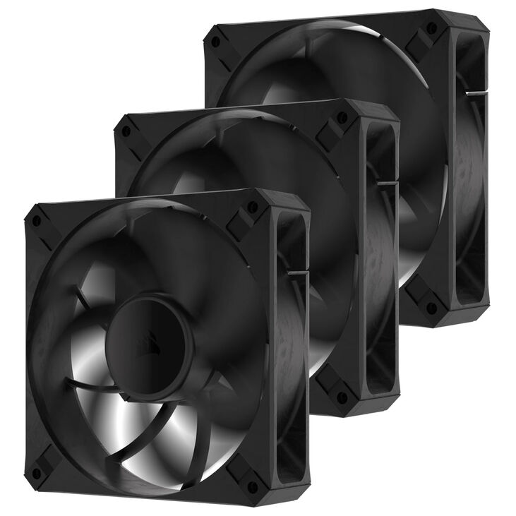 Ventilador Corsair RS120 MAX 2000RPM PWM Negro 120mm (Pack 3) image number 2