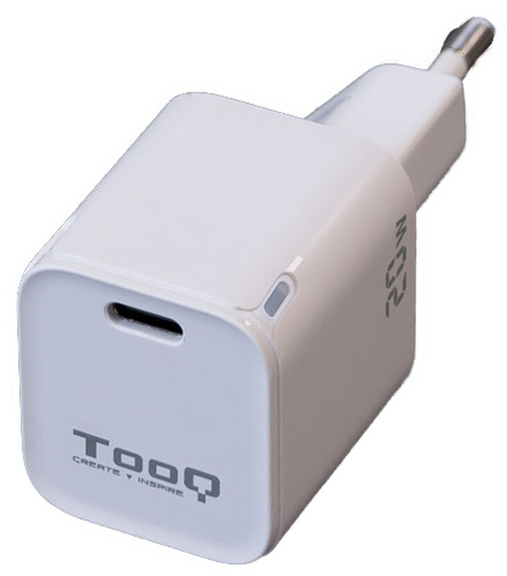 Cargador Tooq USB-C PD 20W Blanco image number 1