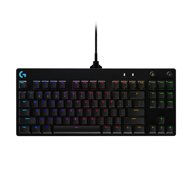 Teclado Logitech G PRO RGB Lightsync GX Blue Clicky Negro (US) image number 0