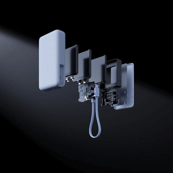 Power Bank Xiaomi 10000mAh (Cable Integrado) 67W Azul Hielo image number 6