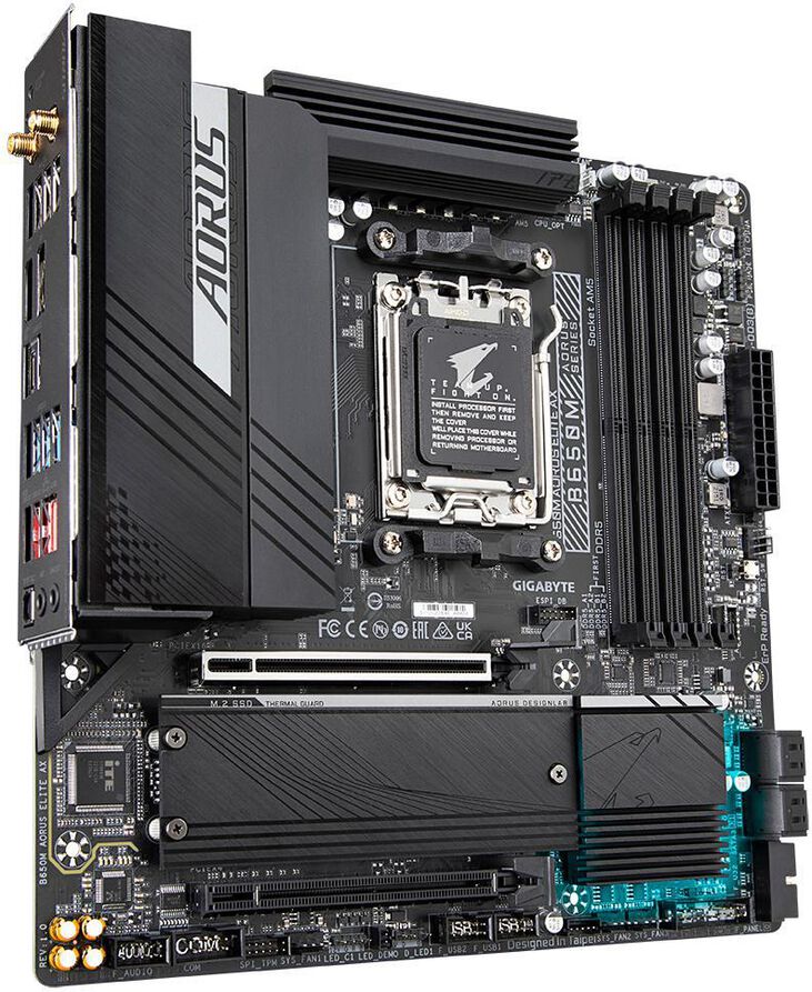 Placa Base Gigabyte B650M Aorus Elite AX image number 2