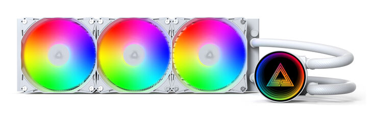 Water Cooler CPU Montech LightFlow ARGB 360mm Blanco image number 2