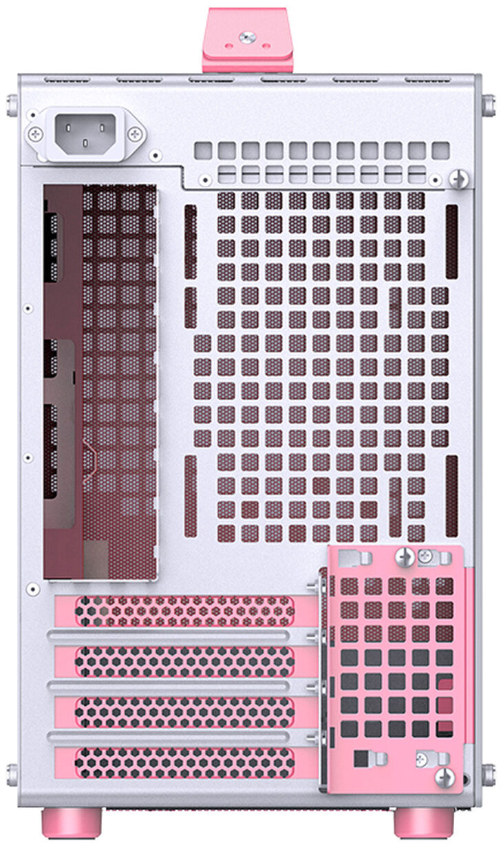 Caja Micro-ATX Jonsbo Z20 Blanco/Rosa image number 4