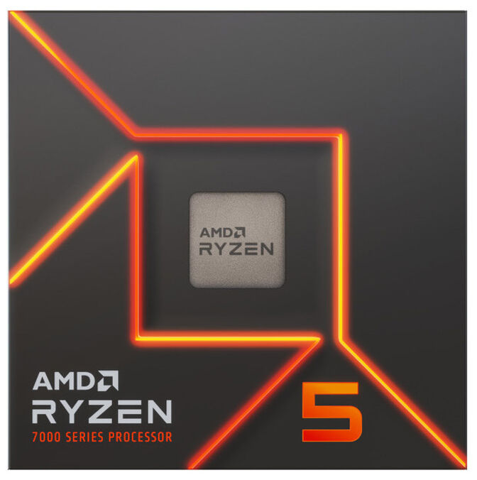 Procesador AMD Ryzen 5 7600 6-Core (4.7GHz-5.2GHz) 38MB AM5 image number 1