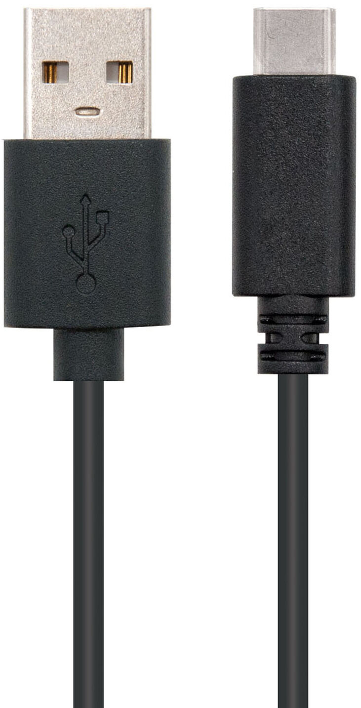 Cable USB 2.0 3A Nanocable USB-C/M para USB-A/M 3 M Negro image number 1