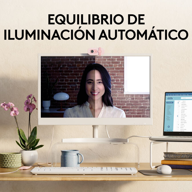 Webcam Logitech Brio 100 Full HD 1080p USB Rosa image number 7