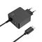 Cargador de Portátil Ewent USB-C + 1-Puerta USB-A PD 45W Negro