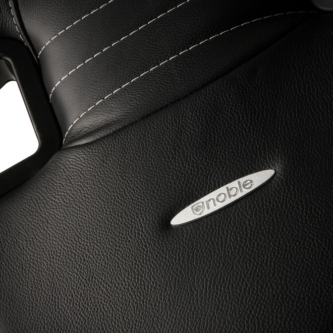 Silla noblechairs EPIC Real Leather - Negro / Blanco / Rojo image number 15