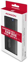 Caja Externa AXAGON EEM2-SB2 USB-C 3.2 Gen 2, SSD M.2 - Negro image number null