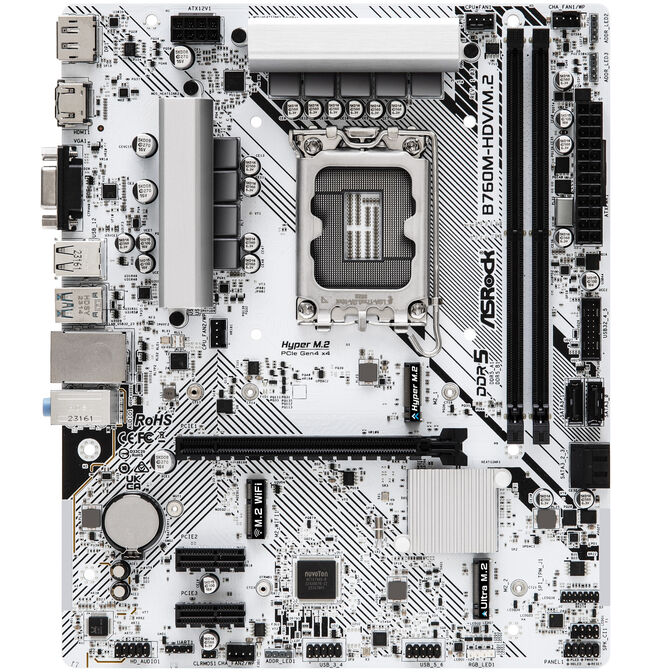 Placa Base ASRock B760M-HDV/M.2 D5 image number 2
