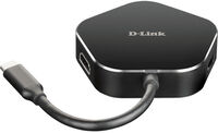 HUB USB D-Link USB-C Macho para 2 x USB 3.0 Tipo A Hemea + 1 x HDMI + 1 x USB-C (até 60W)