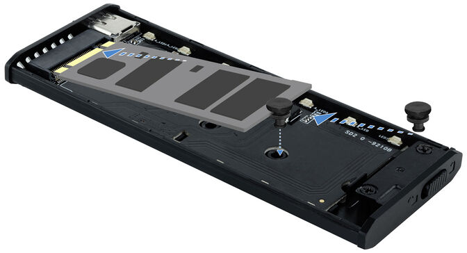 Caja Externa SSD Tooq M.2 NGFF/NVMe SSD - USB 3.1 Gen 2 USB-C RGB image number 4