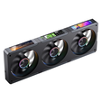 Ventilador Jonsbo ZC-360B ARGB PWM Preto - 120mm 3xScreens (3PACK) image number null