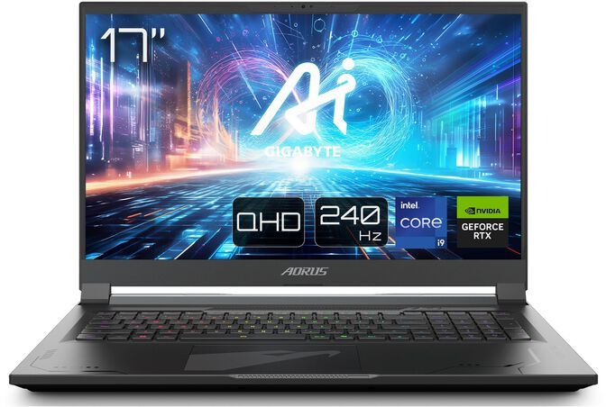 Port&aacute;til Gigabyte AORUS 17X AZF-D5PT665SH 17" i9-13980HX 32GB DDR5 2x1TB RTX 4090 QHD+ 240Hz W11 image number 0
