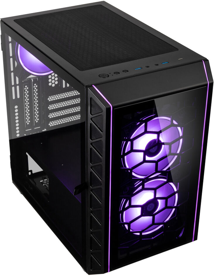 Caja Micro-ATX Kolink Citadel Glass SE ARGB Vidrio Templado Negro image number 1