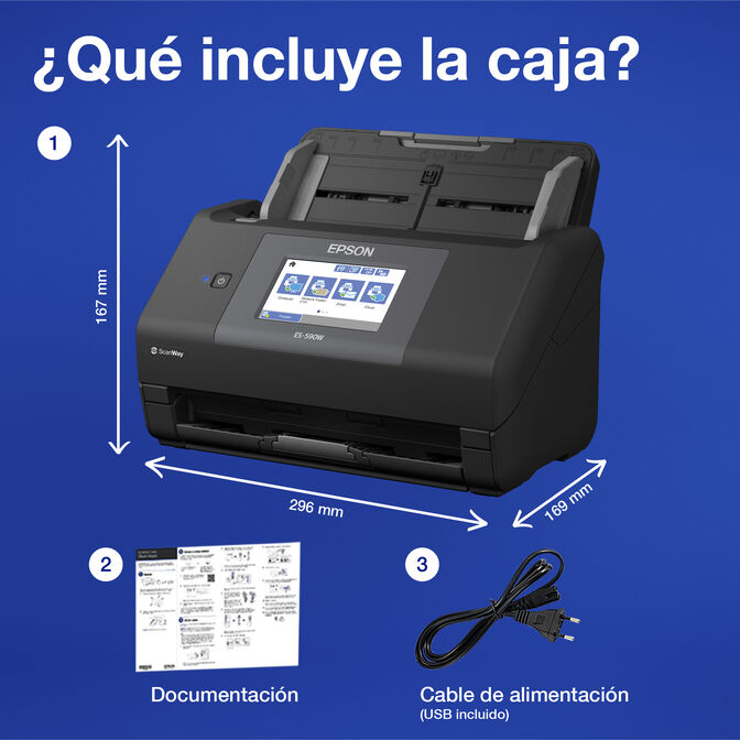 Esc&aacute;ner de Documentos Epson WorkForce ES-590W image number 6