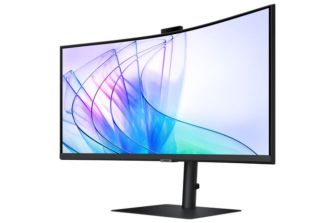Monitor Curvo Samsung ViewFinity S6 34" S65VC VA UWQHD 100Hz USB-C (PD90W) KVM Webcam image number 5