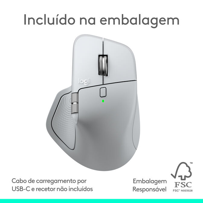 Rat&oacute;n Logitech MX Master 4 for Mac White Silver image number 16