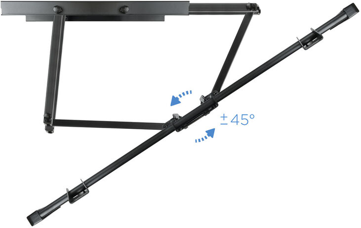 Soporte de Pared Tooq Tilt 6 Pivots 60" a 100" Max. 75kg Negro image number 3