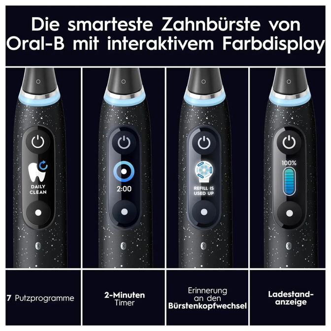 Cepillo de Dientes El&eacute;ctrico Oral-B iO Series 10 Black Onyx Luxe Edition image number 6