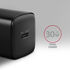 Cargador de pared AXAGON ACU-PD30, 1 puerta (USB-C), PD3.0/PPS/QC4+/SFC/AFC/Apple, 30 W, Negro image number null