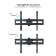 Soporte de Pared Tooq Inclinable 3 Pivotes 37" a 70" M&aacute;x. 35kg Negro image number null