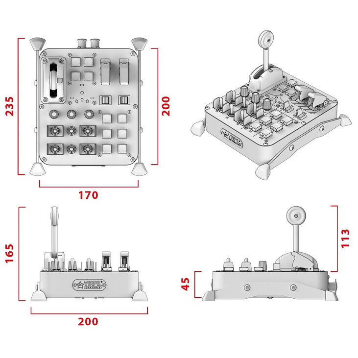 Painel Controlo VIRPIL Universal Control Panel 2, 24 elementos image number 4
