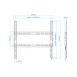 Soporte de Pared Tooq 32" a 70" Max. 45Kg Negro image number null