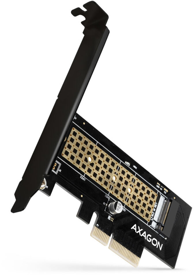 Adaptador AXAGON PCEM2-N PCIe-3.0-x4, 1x M.2/NVMe/SSD con disipador pasivo image number 0