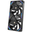 Ventilador NZXT F280X Perfomance RGB Single-Frame Negras - Duplo Vent&iacute;lador 140mm (280mm) image number null