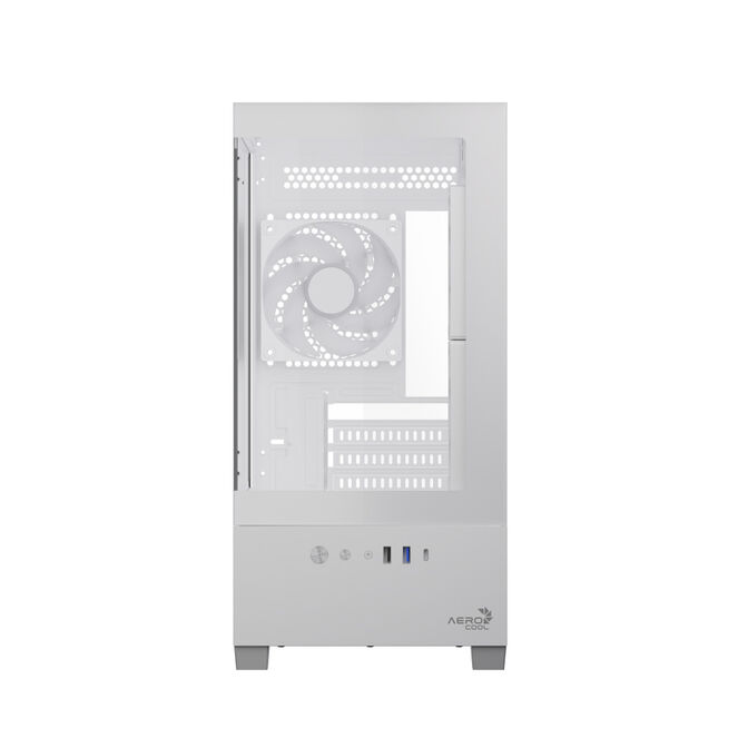 Caja Micro-ATX Aerocool P300D ARGB Vidro Temperado Blanco image number 4