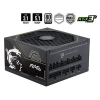 Fuente Alimentaci&oacute;n Modular MSI MAG A1000PLS 1000W 80+ Platinum PCIE 5.1