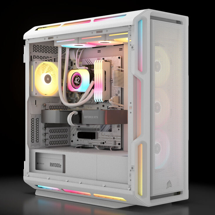 Fuente Alimentación Modular Corsair RMe Series RM1000e 1000W 80 Plus Cybenetics Gold ATX3.1 - PCIe 5.1 Blanca image number 12