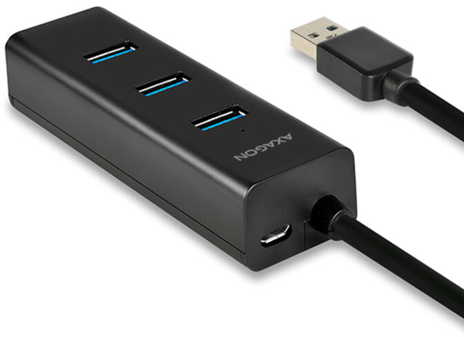 USB-A-Hub AXAGON HUE-S2B, 4x USB 3.0 - 30 cm image number 0