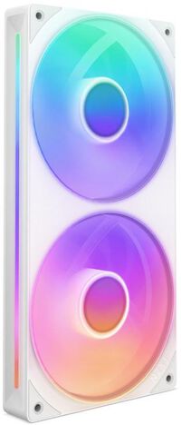 Ventilador NZXT F240 RGB Core Single-Frame Blancas - Duplo Ventílador 120mm (240mm)