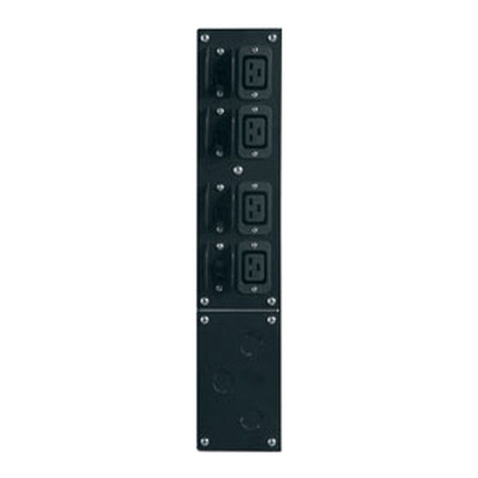 Panel de Bypass de Servicio APC para Symmetra 2-6kVA 230V (4) Tomas IEC-320 C19 image number 2