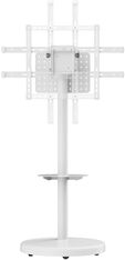 Soporte M&oacute;vil de Piso Ewent EW1550 Heavy-Duty Mobile TV Floor Stand 37" - 86" Blanco image number null