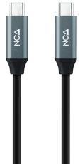 Cable USB 3.2 Gen2x2 Nanocable 20Gbps 5A/100W 4K@60Hz USB-C M/M 1.5 M Negro image number null