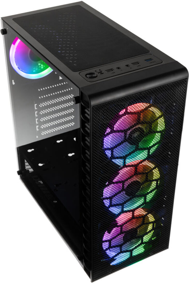 Caja ATX Kolink Observatory Lite Mesh RGB Vidrio Templado image number 1
