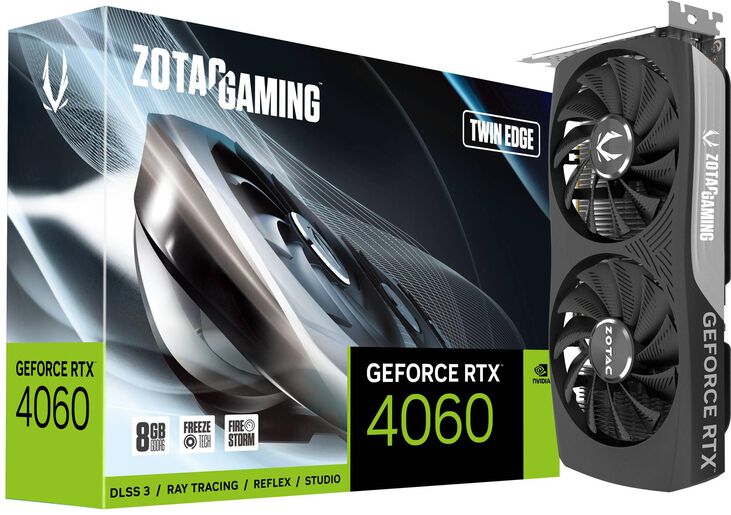 Tarjeta Gráfica ZOTAC GeForce® RTX 4060 Twin Edge  8GB GDDR6 DLSS3 image number 1