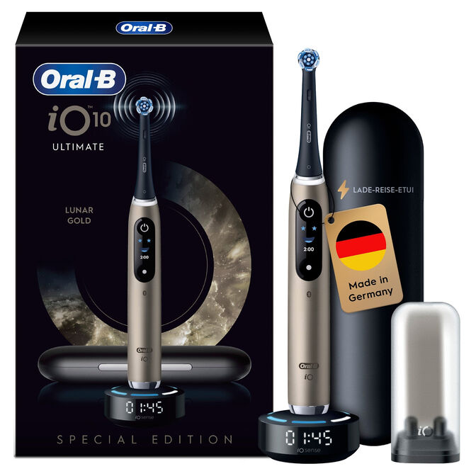 Cepillo de Dientes El&eacute;ctrico Oral-B iO Series 10 Lunar Gold Special Edition image number 1